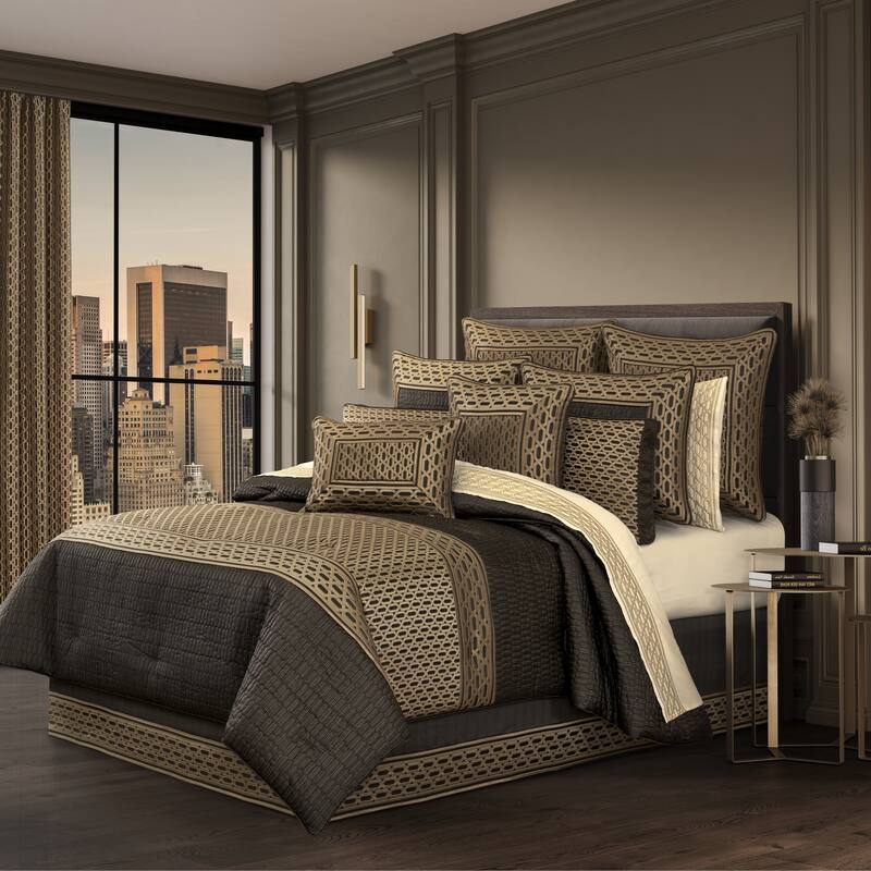 J. Queen New York Metropolitan Bronze Boudoir Decorative Throw Pillow