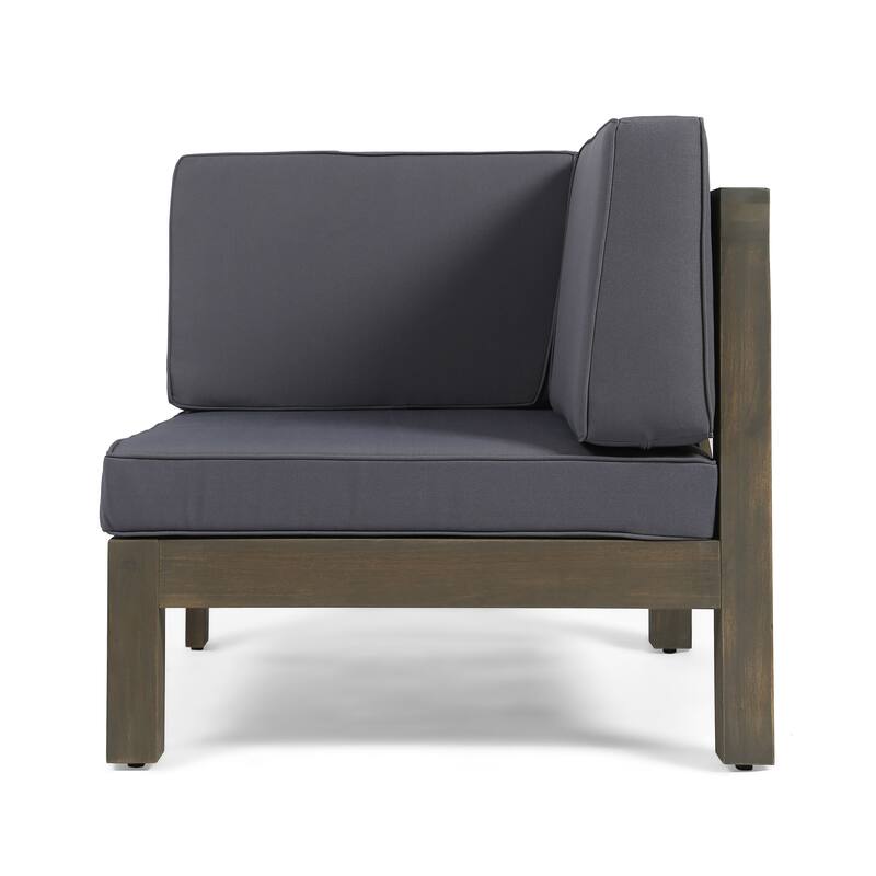 Roomfitters 3-Piece Acacia Wood Outdoor Loveseat Set with Coffee Table