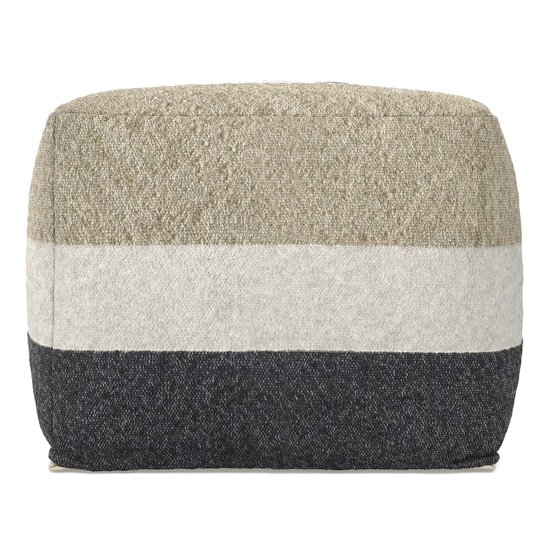 WYNDENHALL Alice 18 inch Wide Boho Pouf in Multicolor Acrylic Fabric & Assembled