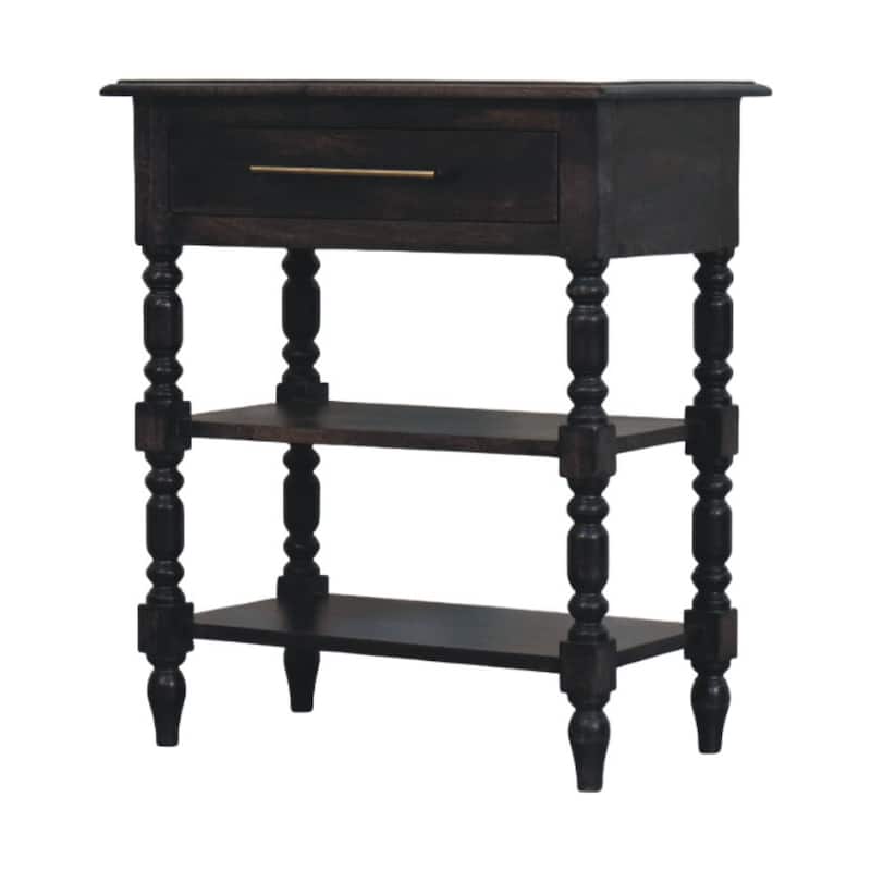 Solid Wood Heritage Turned-Leg Side Table