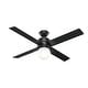 preview thumbnail 26 of 48, Hunter 52" Hepburn Ceiling Fan with LED Light Kit and Wall Control - Vintage, Mid-Century Modern, Transitional Matte Black