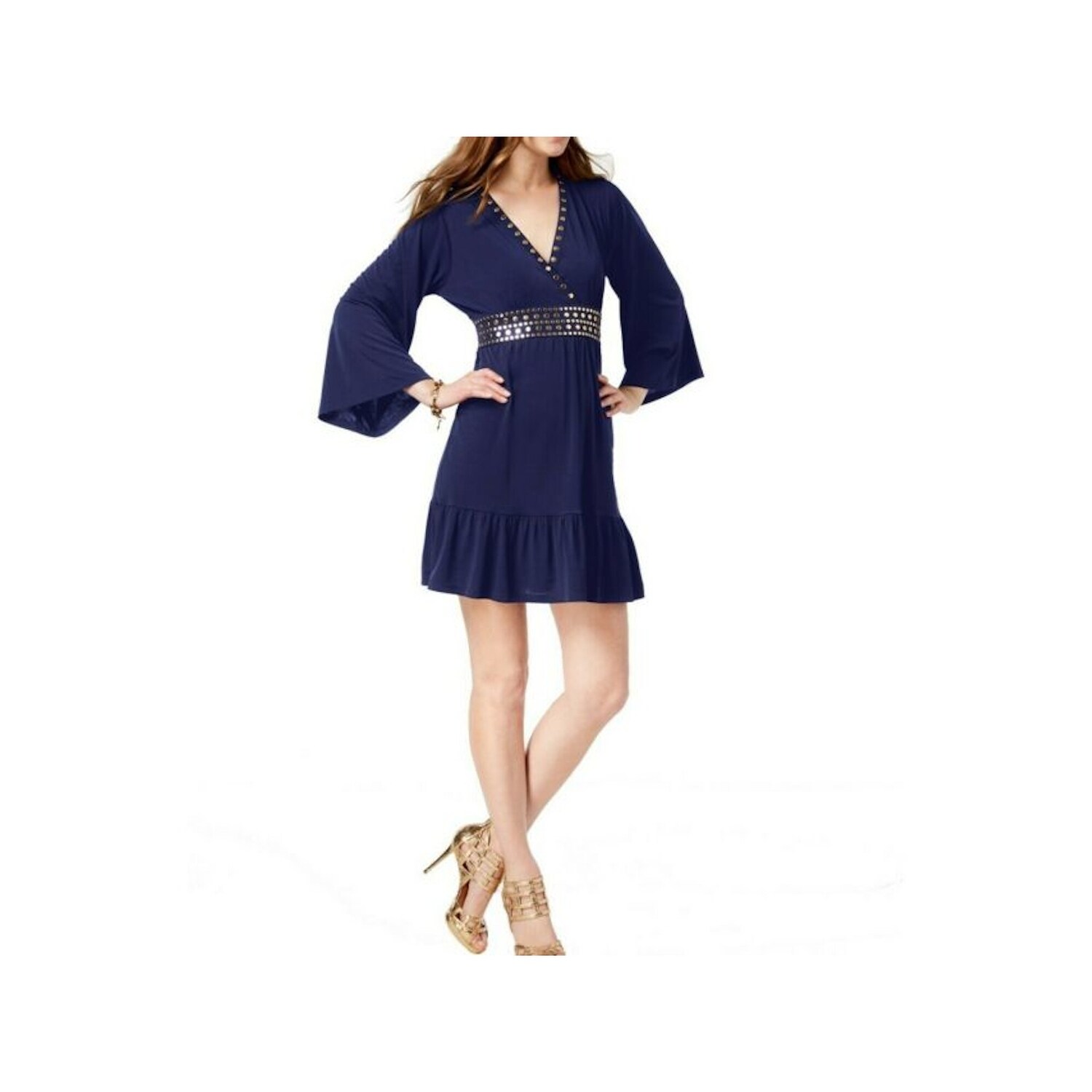 michael kors bell sleeve dress