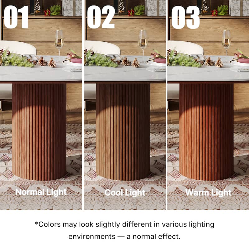 71" Modern Oval Writing Desk,Glossy White Office Table,with Double Solid Wood Legs, 3 Colors Optional