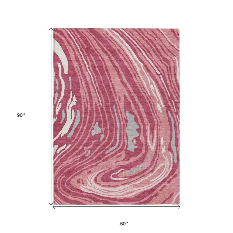 HomeRoots Abstract Transitional Rectangle Outdoor Rug