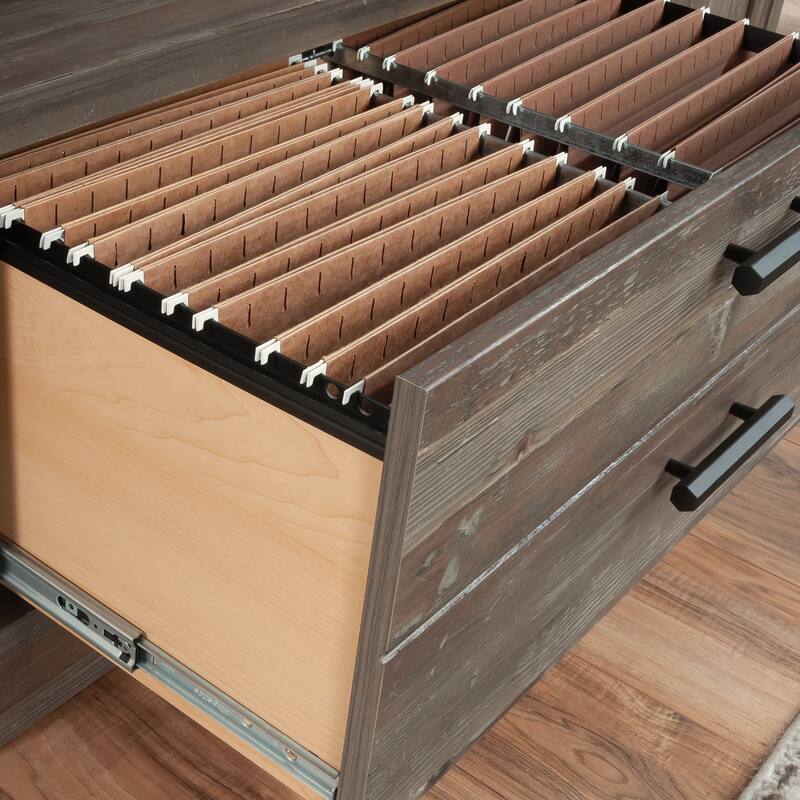 File Credenza, Lateral File, File Cabinet , Office Storage Cabinet Brown finish