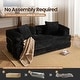 preview thumbnail 14 of 71, OVIOS Supreme Soft Fluffy Loveseat Sleeper Sofa