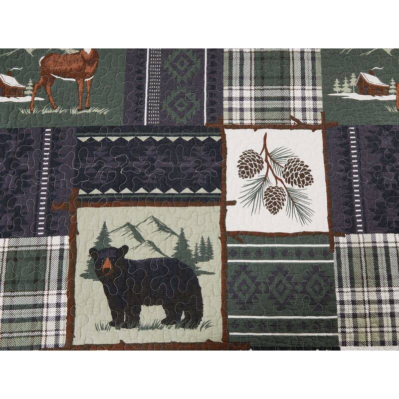 Greenstone Pines Bedding Quilt Set
