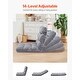 preview thumbnail 13 of 21, Floor Chair with Backrest Adjustable Folding Sofa Chair for Kids & Adults