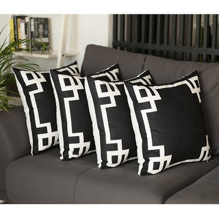 Greek Key Decorative Throw Pillow Decorative Throw Pillow Covers