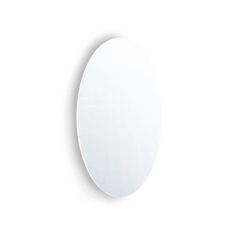 25" Round Mirror Frameless Beveled Wall Mounted Bathroom Mirror