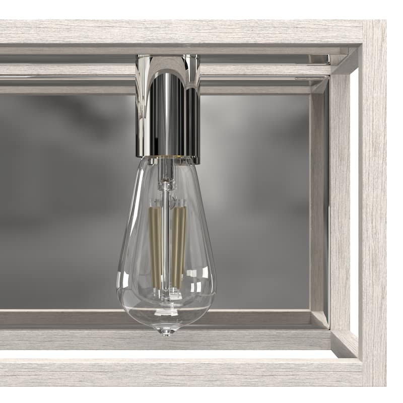 Hunter Squire Manor 2-Light Vanity Wall Light, Modern Farmhouse, Transitional - Damp Rated!