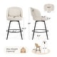 preview thumbnail 5 of 61, Swivel Bar Stools Set Of 2/3/4, Metal Bar Stools, Modern Upholstered Bar Stools For Kitchen Island - 20.3"W X 20.3"D X 39"H