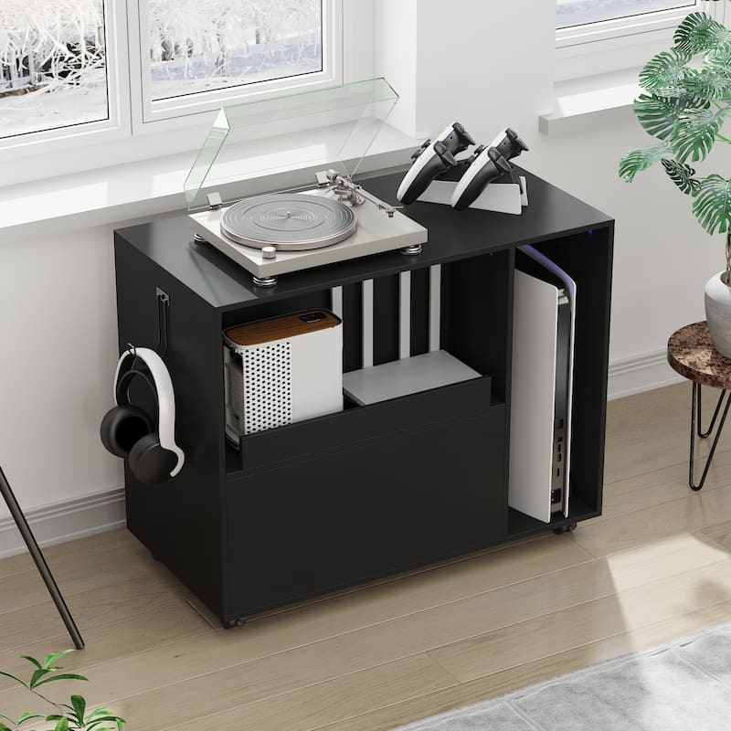 Mobile Rolling File Cabinet,Drawer & Shelf,Bookcase,Nightstand Organizer,for Home Office