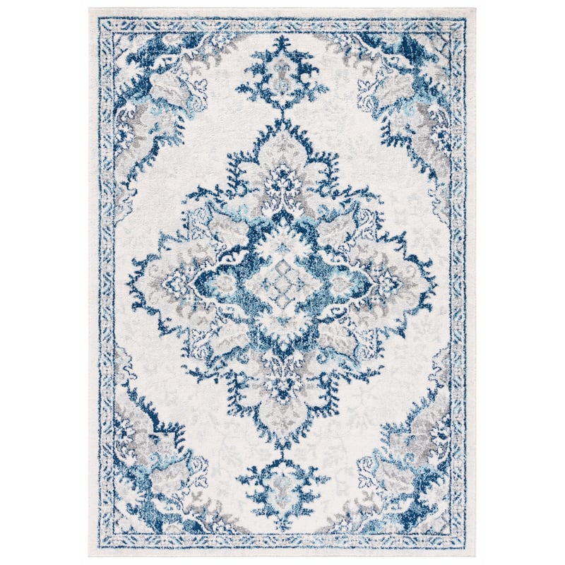 SAFAVIEH Tulum Luissa Bohemian & Eclectic Rug - 4' x 6' - Ivory/Blue