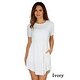 preview thumbnail 7 of 32, Simply Ravishing Women's Jersey Short Sleeve Blouson Dress (Size: S-3X)