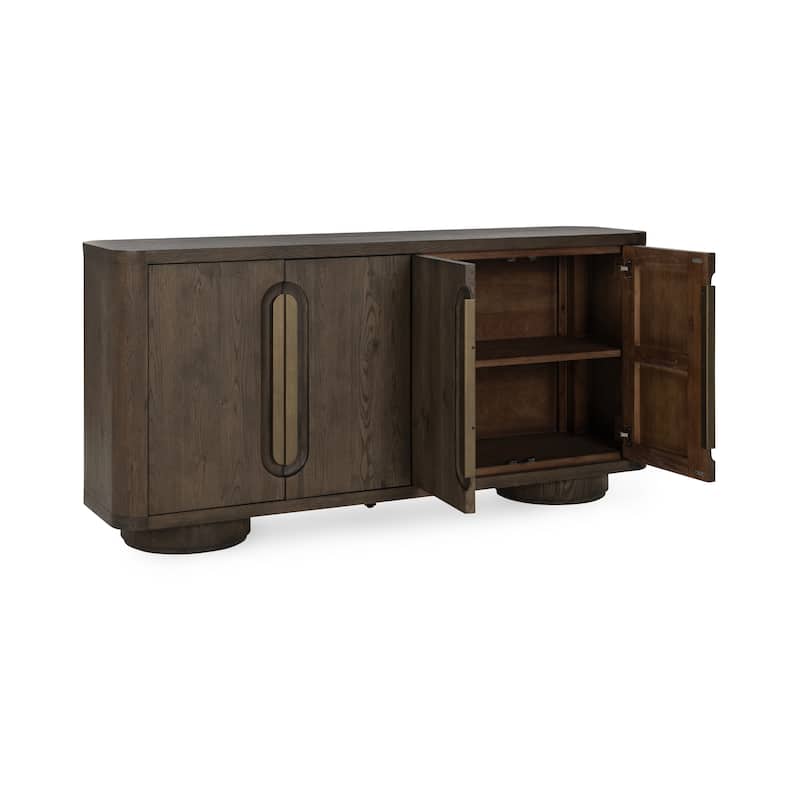 Classic Home Tiber 74" Oak Veneer Buffet Sideboard