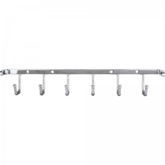 Hardware Resources Six Hook Belt Rack - Polished Chrome