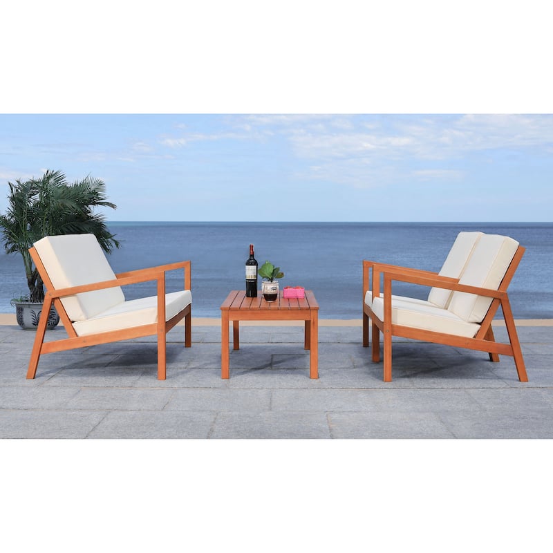 SAFAVIEH Outdoor Giana 4-Piece Living Set - 46W x 29D x 31H