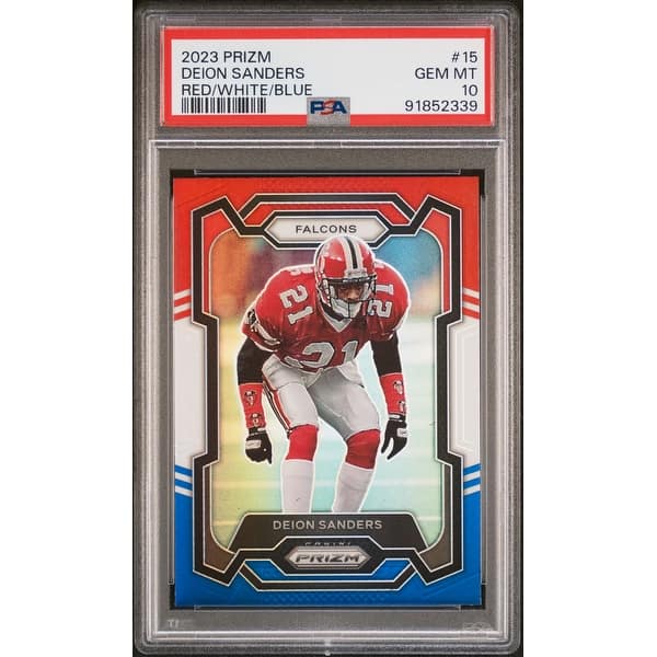 how to get a baseball card graded by beckett Graded 1989 Pro Set Deion Sanders #486 Rookie RC Football Card PSA 10 main image 0
