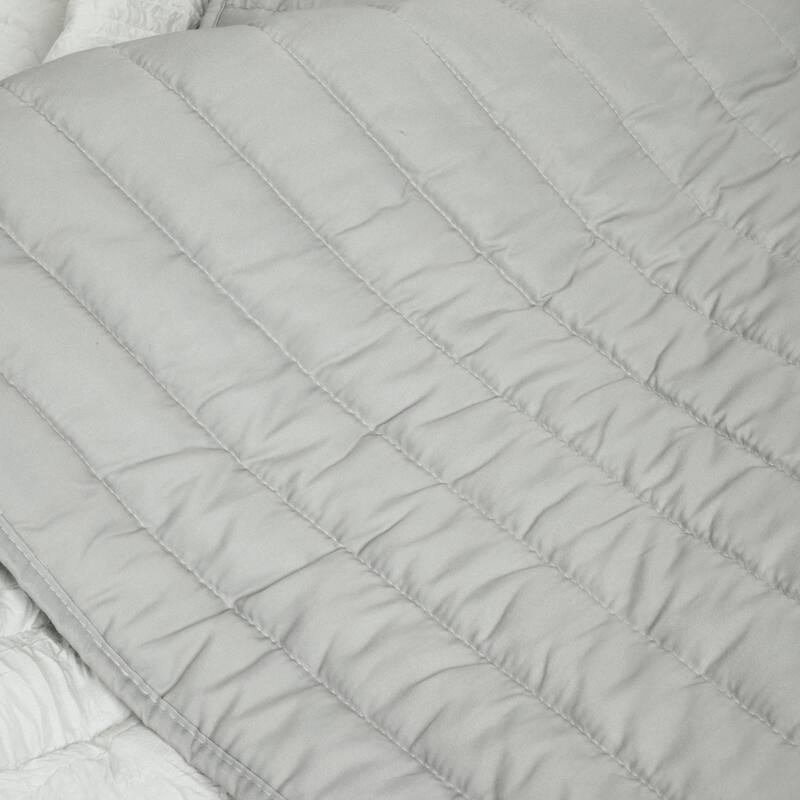 Lush Decor Crinkle Ombre 3 Piece Quilt Set