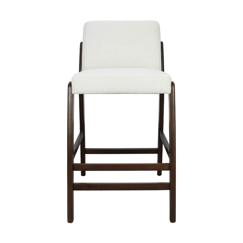 Christopher Knight Home - Eli Classic Wooden Upholstered Bar Stool with Padded Seat and Backrest
