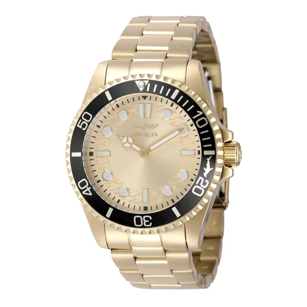 Invicta Men's 49700 Pro Diver Quartz PC20S Gold Dial Watch