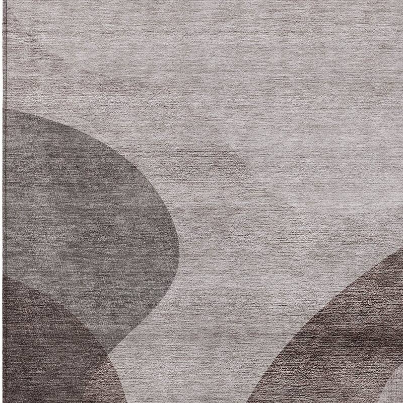 HomeRoots Abstract Transitional Rectangle Outdoor Rug