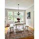 preview thumbnail 3 of 13, Hauteloom Moora Living Room, Bedroom Machine Washable Area Rug - Aqua, Black, Blush - 2' x 2'11"