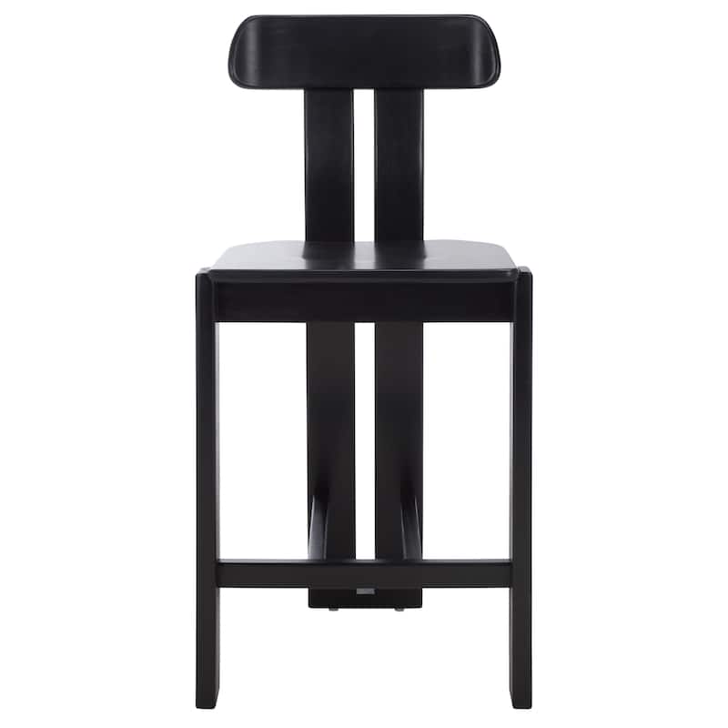 SAFAVIEH Home Cayde Wood Counter Stool - 19"W x 19"D x 40"H