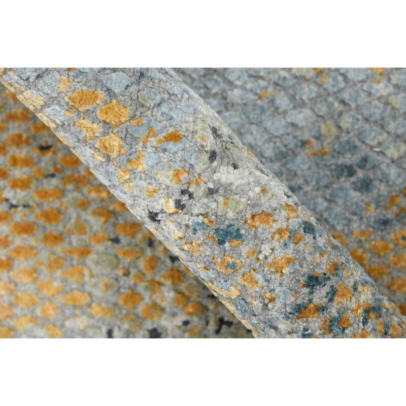 Majestic Hapley Modern & Contemporary Abstract Hand-Knotted Area Rug