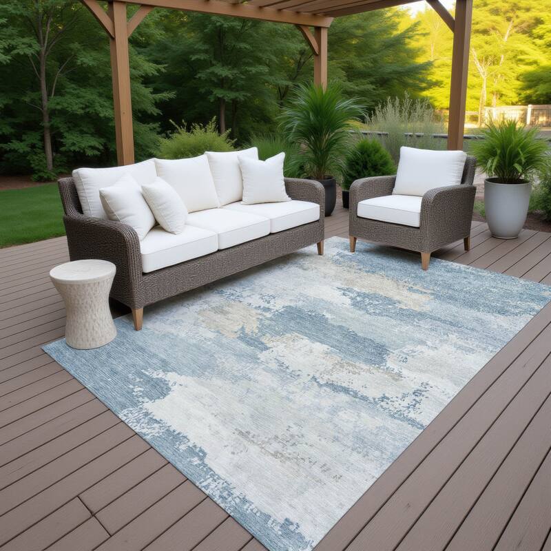 Machine Washable Indoor/ Outdoor Chantille Rug