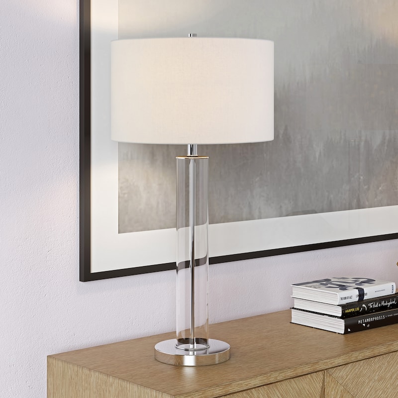 Harlow 29" Tall Table Lamp with Fabric Shade