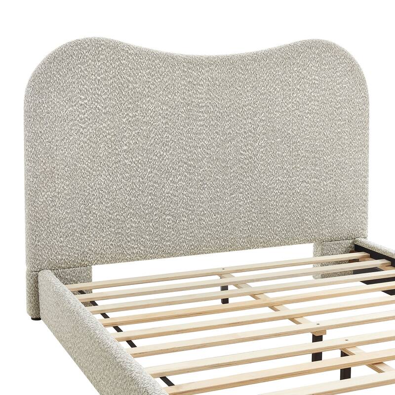 Seluna Boucle Queen Platform Bed
