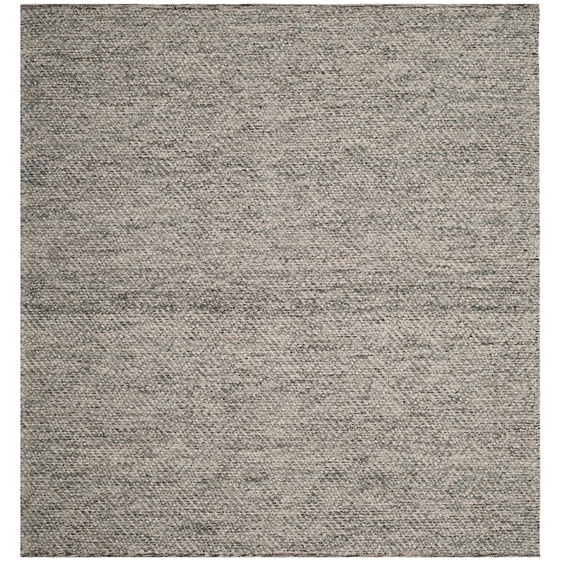 SAFAVIEH Handmade Natura Palmerina Wool Area Rug - 6' Square - Camel/Grey