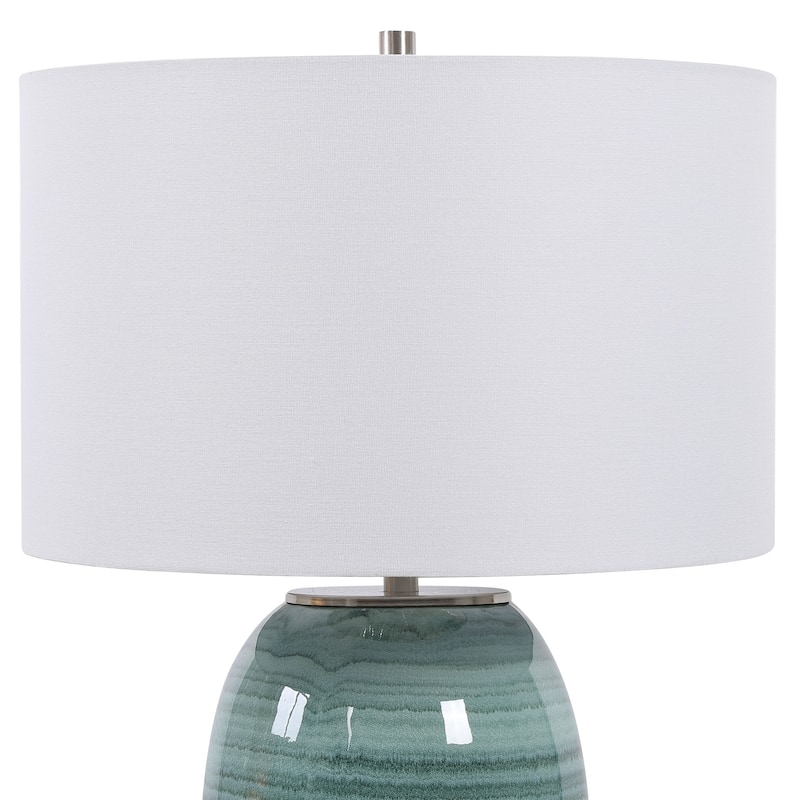 Uttermost Caicos Teal Table Lamp