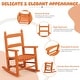 preview thumbnail 15 of 38, 16 In. Kids Classic Solid Poplar Wood Rocking Chair, Egg-Shaped Seat For Ages 2–5 - 9' x 12'
