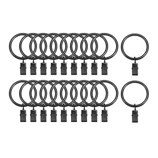 Shop 20 Pack Curtain Clips Rings Drapery Shower Ring W Clips 1 38