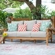preview thumbnail 2 of 36, Cambridge Casual Carmel 5-Piece Teak Patio Conversation Set