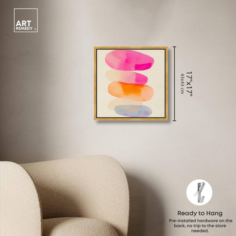 Pebble Palette Canvas by Art Remedy