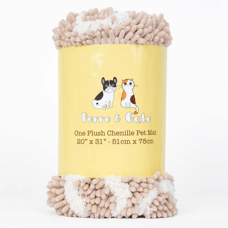 Perro & Gato Soft Chenille Pet Mat