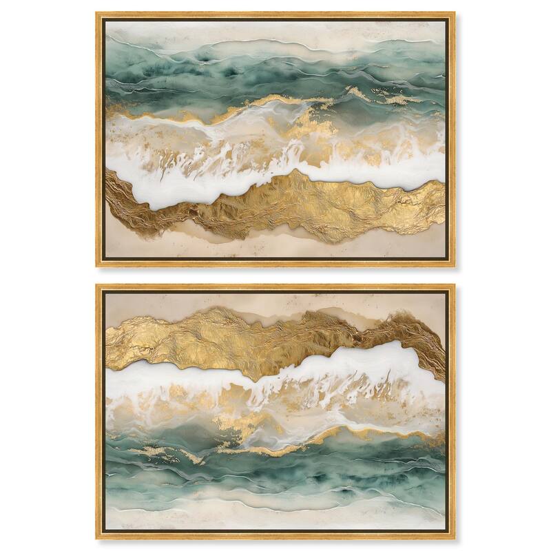 Early Morning Greece Canvas by Art Remedy - 15" x 10" - Black