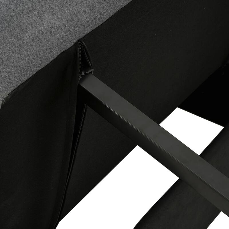 Cotton Linen 3-in-1 Sleeper Sofa Chair with Storage Pocket and Pillow