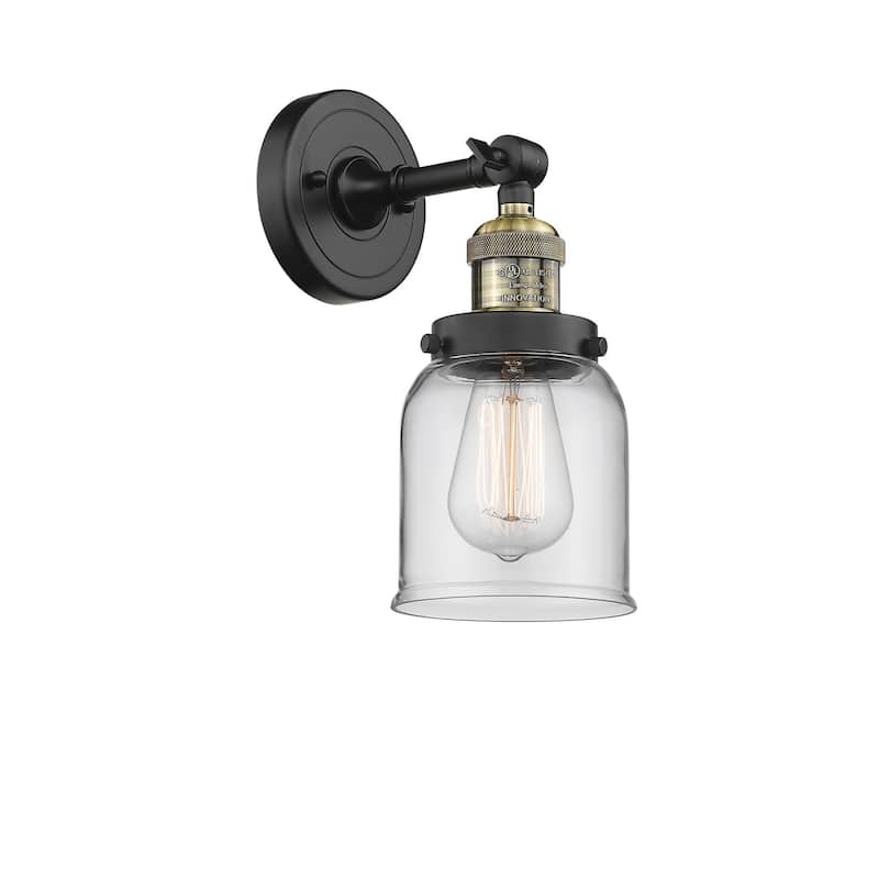 Innovations Lighting Small Bell Single Light 10" Tall Bathroom Sconce