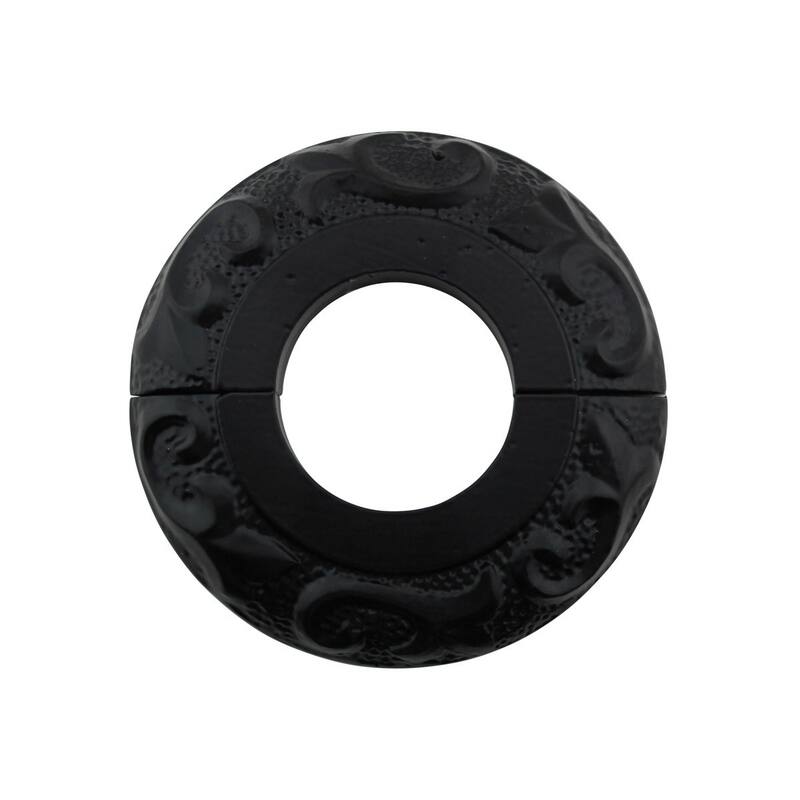 Black Aluminium Radiator Flanges Escutcheon Ring Plate 1.25 ID Rust Resistant Renovators Supply