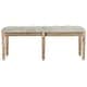 preview thumbnail 2 of 6, SAFAVIEH Rocha French Brasserie Tufted Rustic Wood Grey Bench - 47.3" x 17.5" x 19"