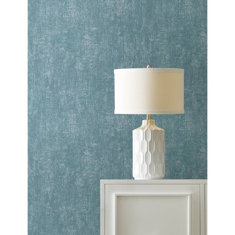 Advantage Edmore Denim Faux Suede Wallpaper