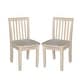 preview thumbnail 6 of 27, International Concepts Solid Wood Mission Juvenile Chairs - Set of 2 Unfinished
