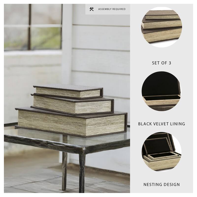 Signature Design by Ashley Jolina Box Set (Set of 3) - 13"W x 8.7"D x 2.8"H