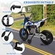 preview thumbnail 10 of 18, 12V Kids Dirt Bike,Electric Ride on Motorcycle with Training Wheels,Spring Suspension & Music, Electric Dirt Bike Ride on Toys