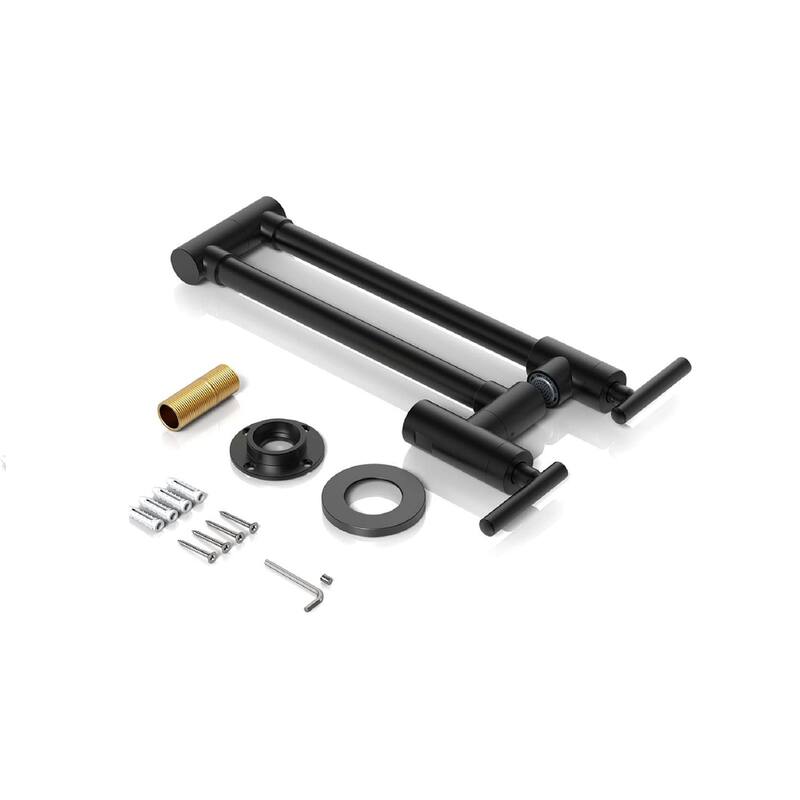 Modern Wall Mounted Pot Filler with Dual Swing Joints